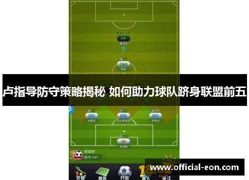 卢指导防守策略揭秘 如何助力球队跻身联盟前五